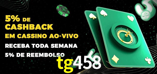 Promoções do cassino ao Vivo tg458